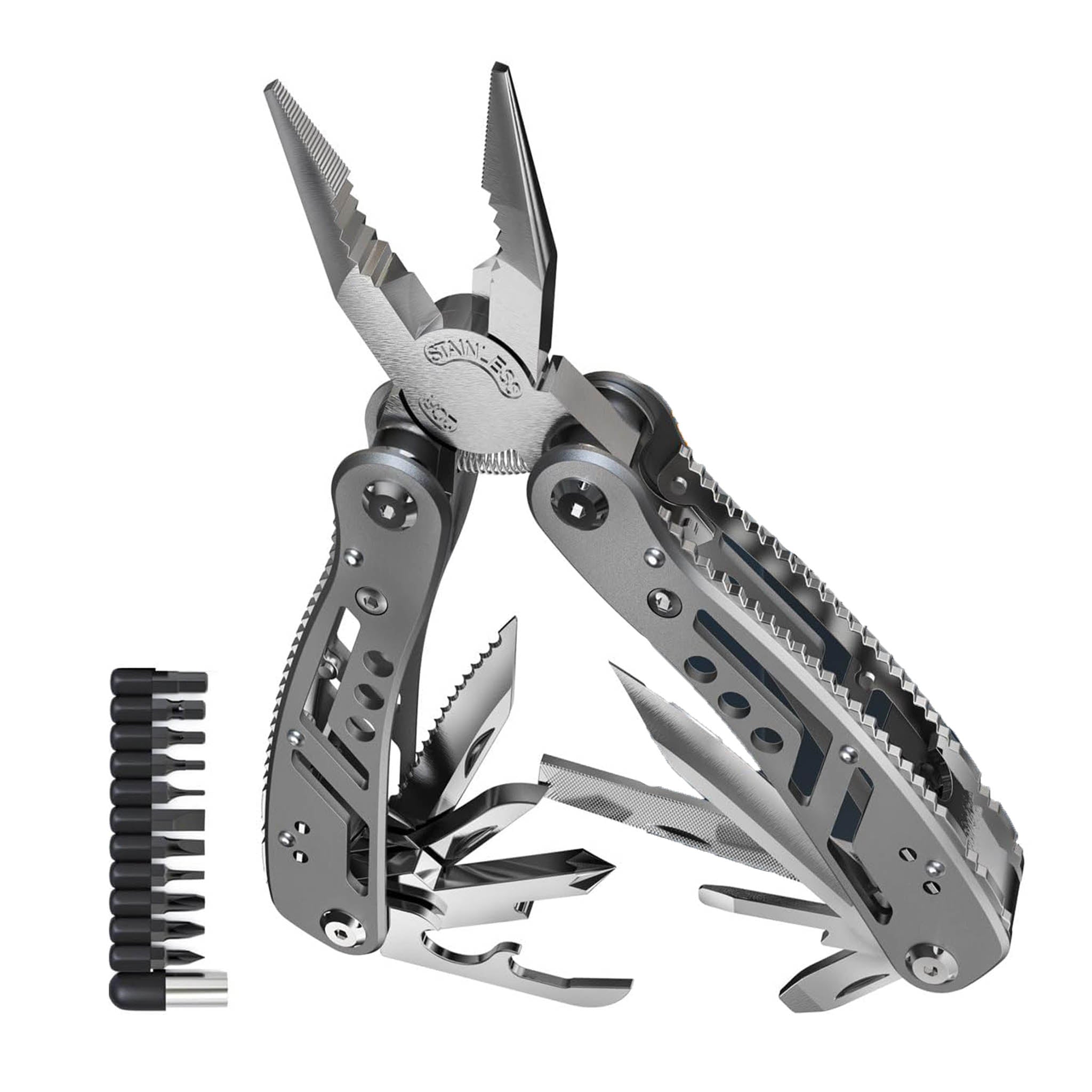 Multitool Bit Stainless Steel Multitool with Bit Set - giftboxloveco