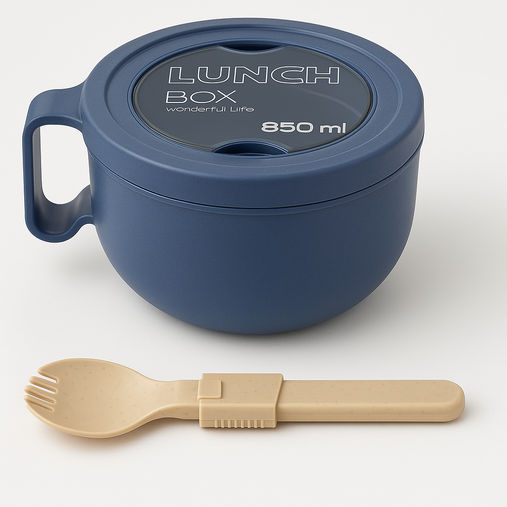 Unbreakable Microwave Soup Mug With Lid & Handle