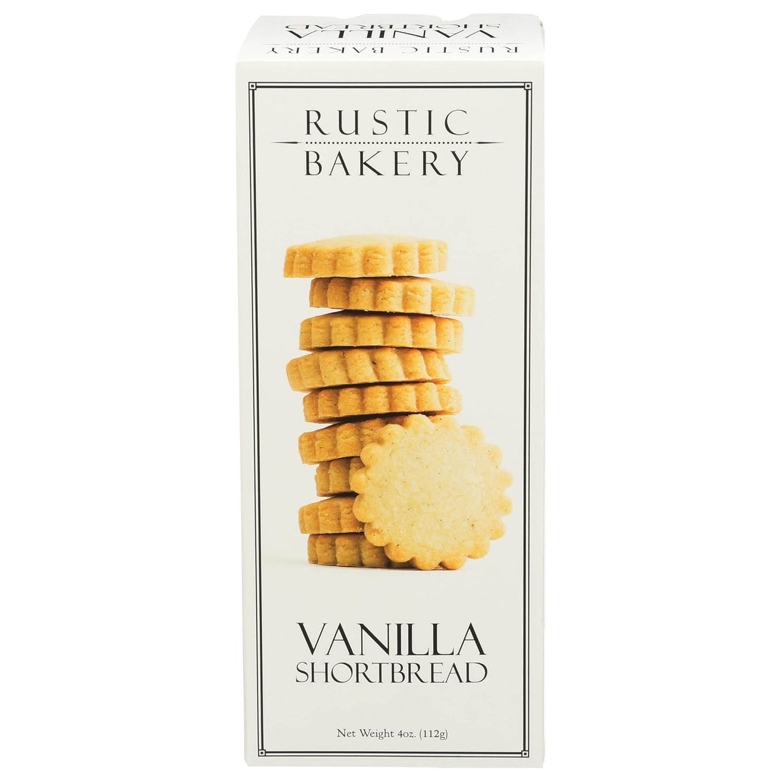 vanilla shortbread cookies buttery snack by rustic bakery in elegant packaging