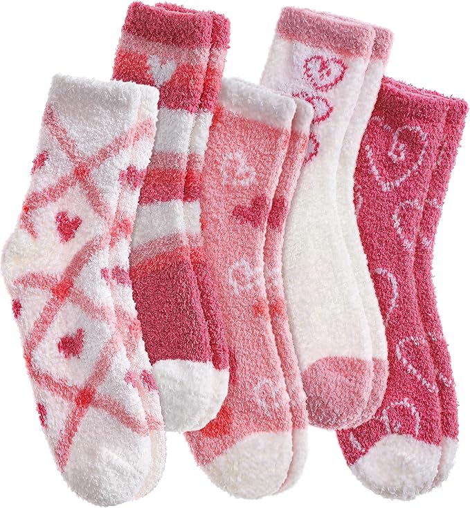 Valentine’s Day Fuzzy Socks