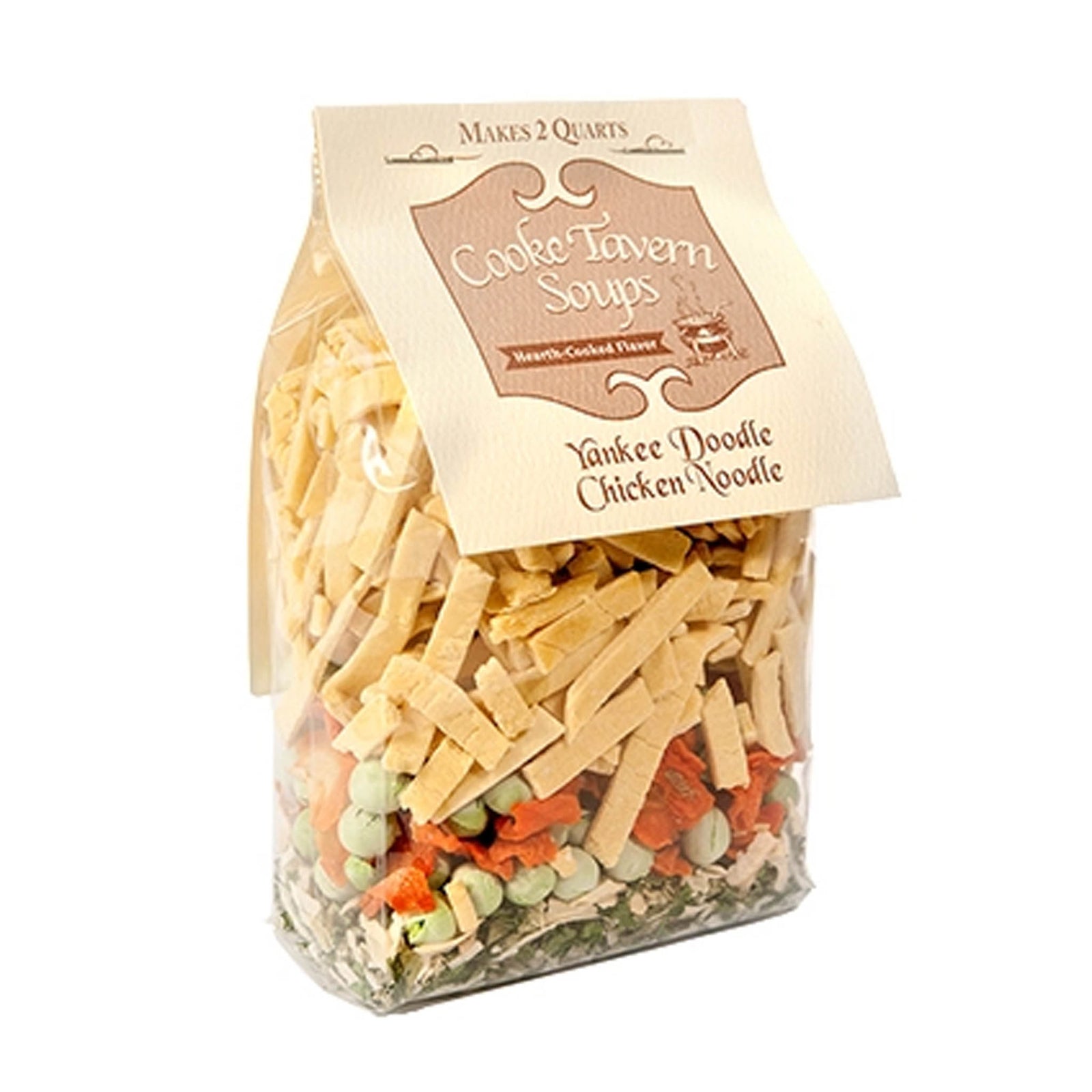 Yankee Doodle Chicken Noodle Soup mix with Amish noodles and veggies 