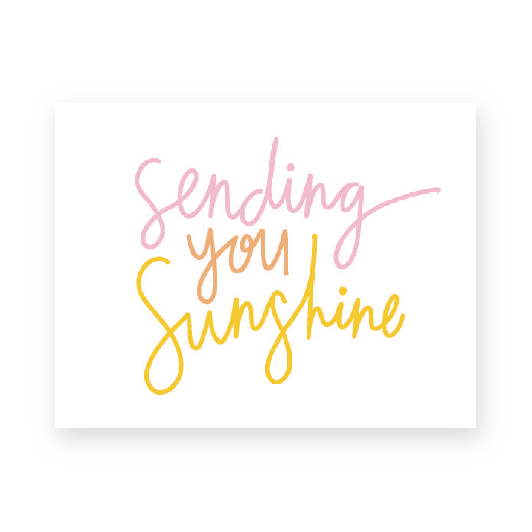 Sending Sunshine (White)