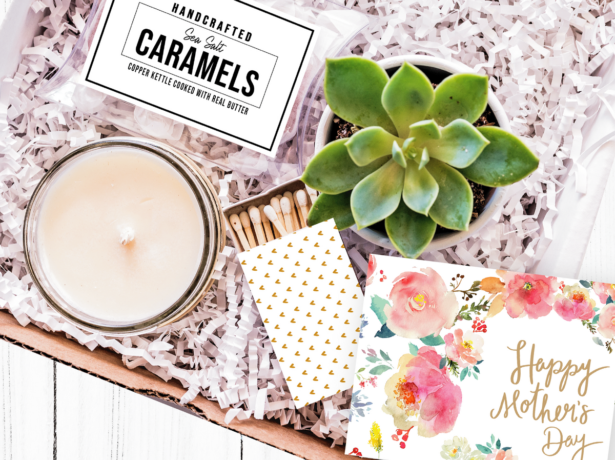 Mother&#39;s Day Succulent Caramel Gift Box
