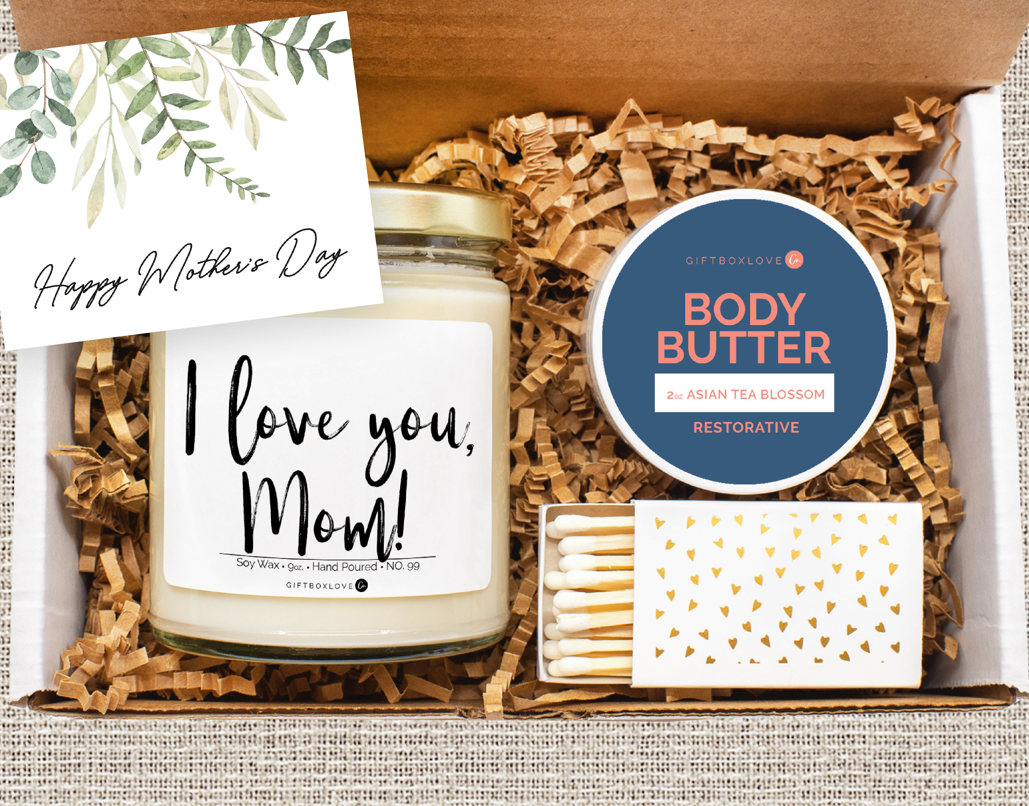 Mothers Day Candle & Gift Box | Personalized Gift for Mom